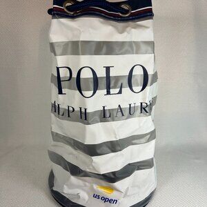 US Open Polo Ralph Lauren Striped Drawstring Bag Backpack Official Stadium Tote
